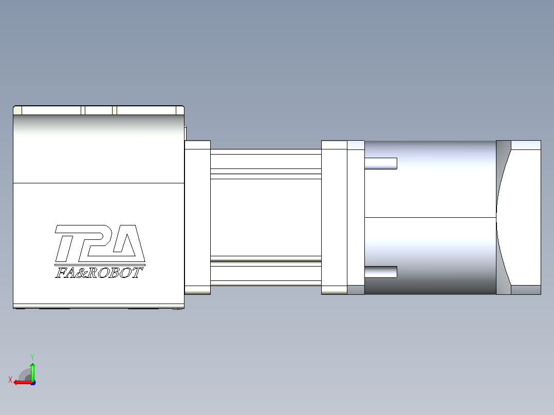 带式直线轴半闭式TPA-ONB-100-232-L1450-DR-J90-N3后视图