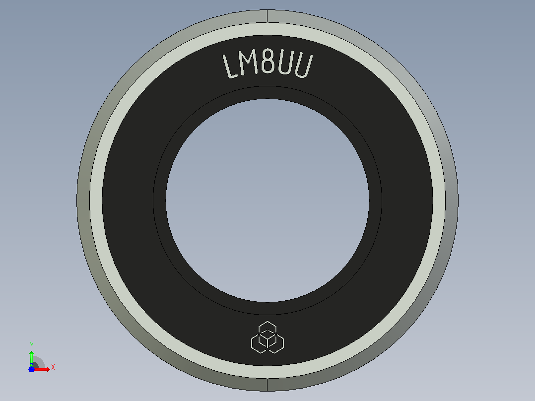 线性轴承LM8UU (2)前视图
