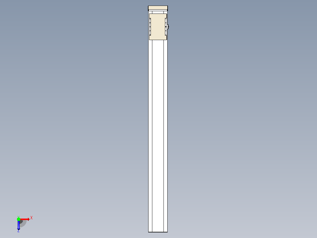 滚珠丝杠直线轴带导轨全封闭TPA-HCR-220D-3210C-L2150-MP-Y-P1K-N3俯视图
