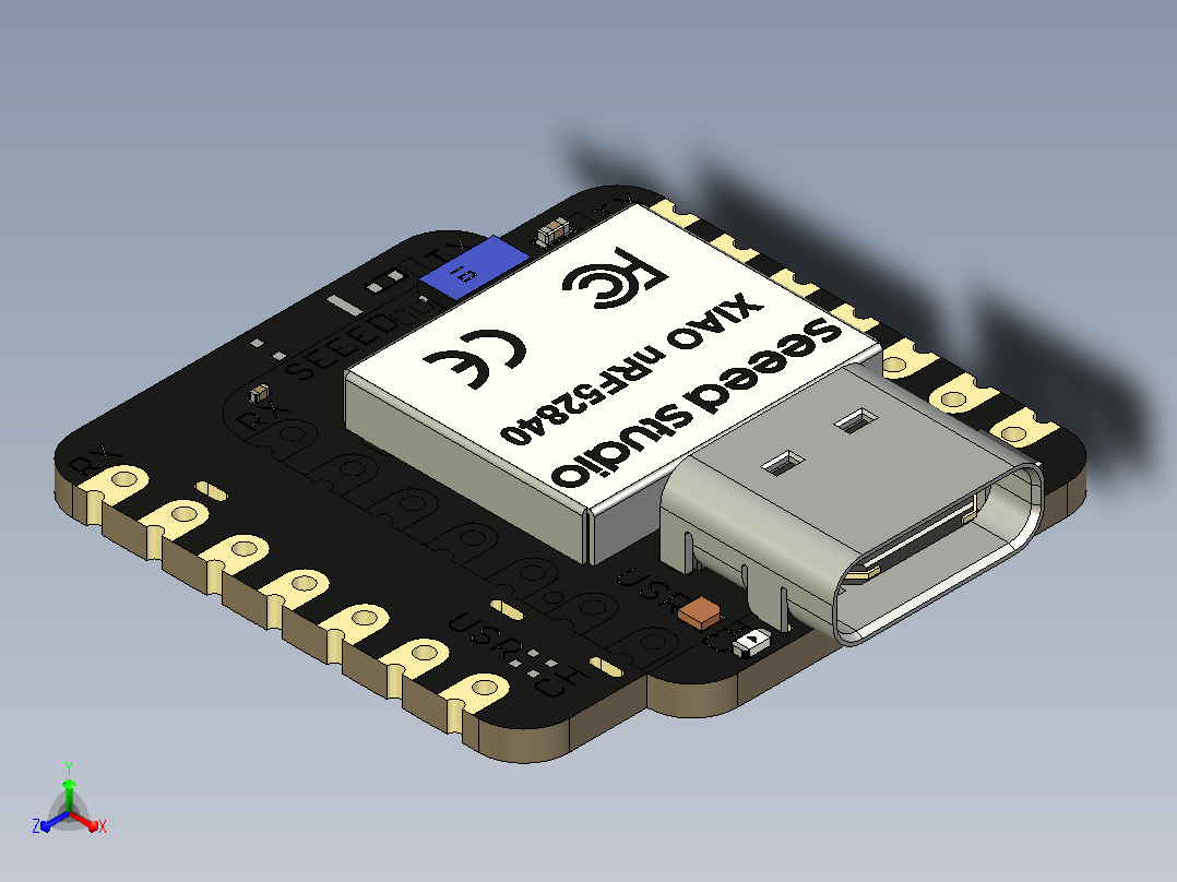 北欧的Seeed Studio XIAO nRF52840首次携带无线功能，并支持蓝牙5.0.zip.zip主视图