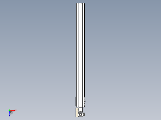 皮带直线轴半封闭可选导轨TPA-HNB-220D-176-L2200-ML-C-P1K-N3俯视缩略图