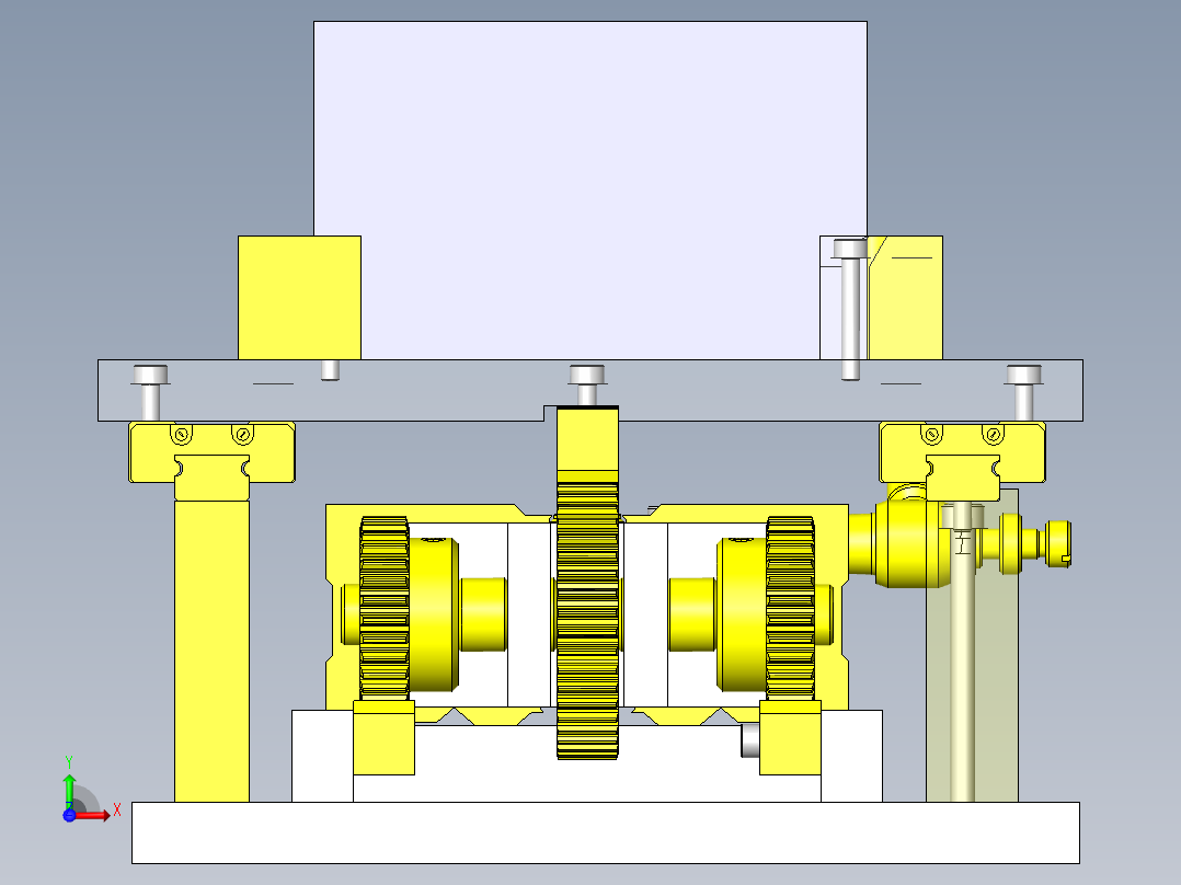 n倍速机构前视图