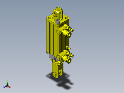 带提升功能的活动滑道正等轴测缩略图