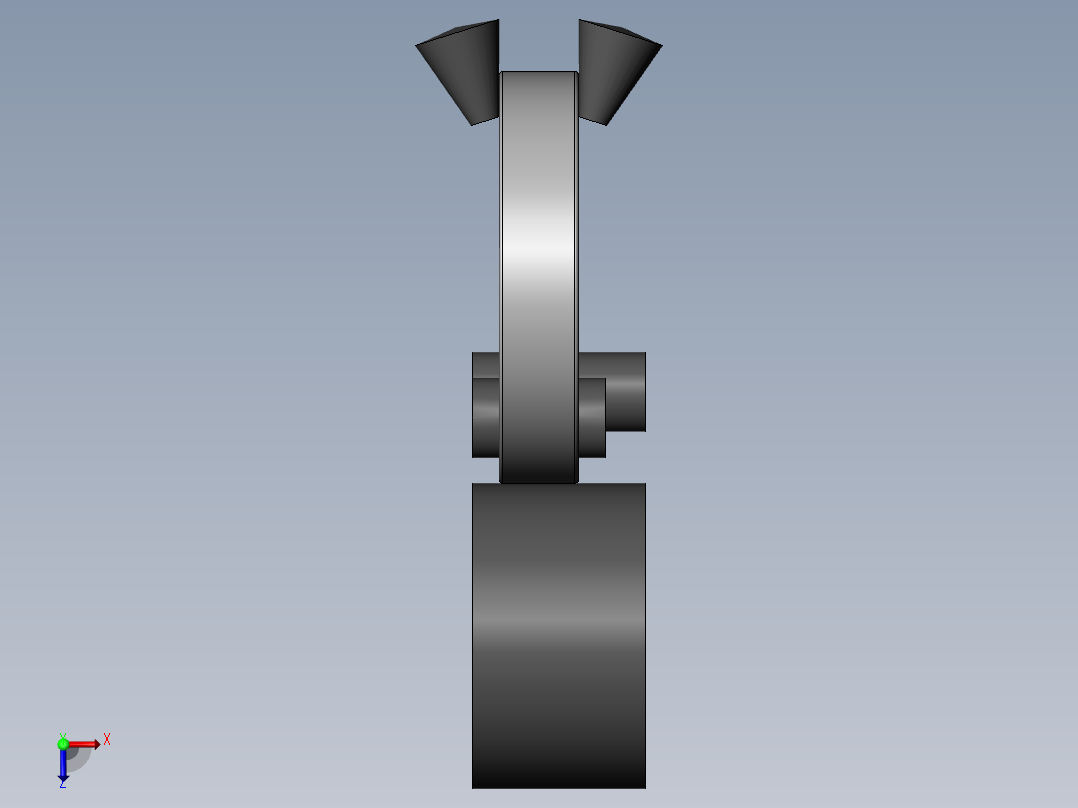 6320轴承外圈冷碾扩成形机理研究(sw13+说明书+分析图片)俯视图