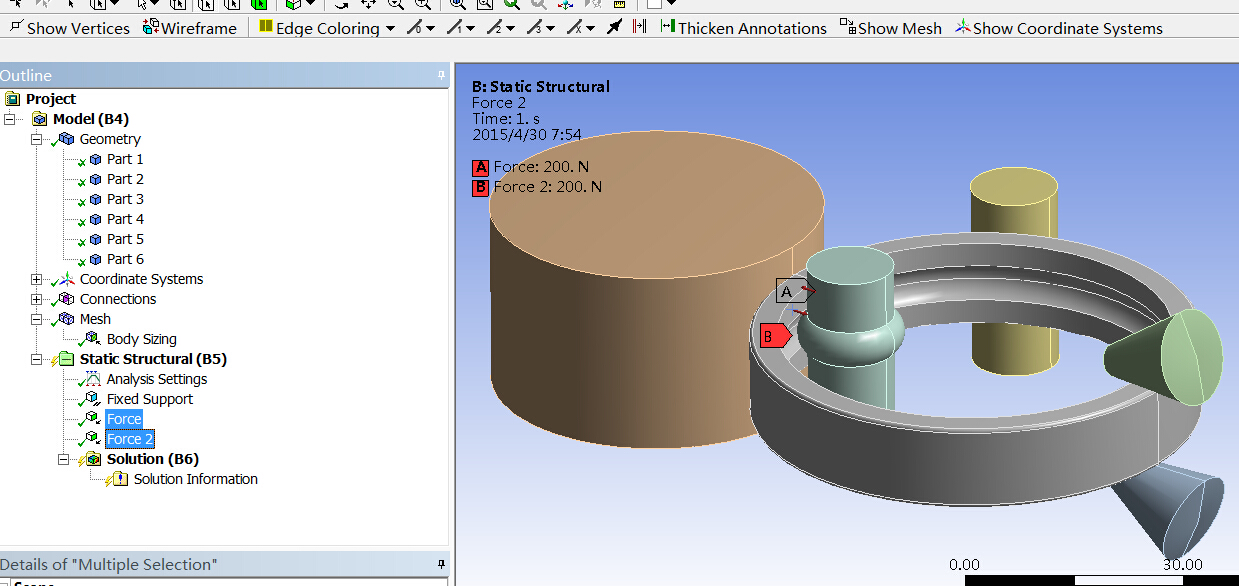 6320轴承外圈冷碾扩成形机理研究(sw13+说明书+分析图片)