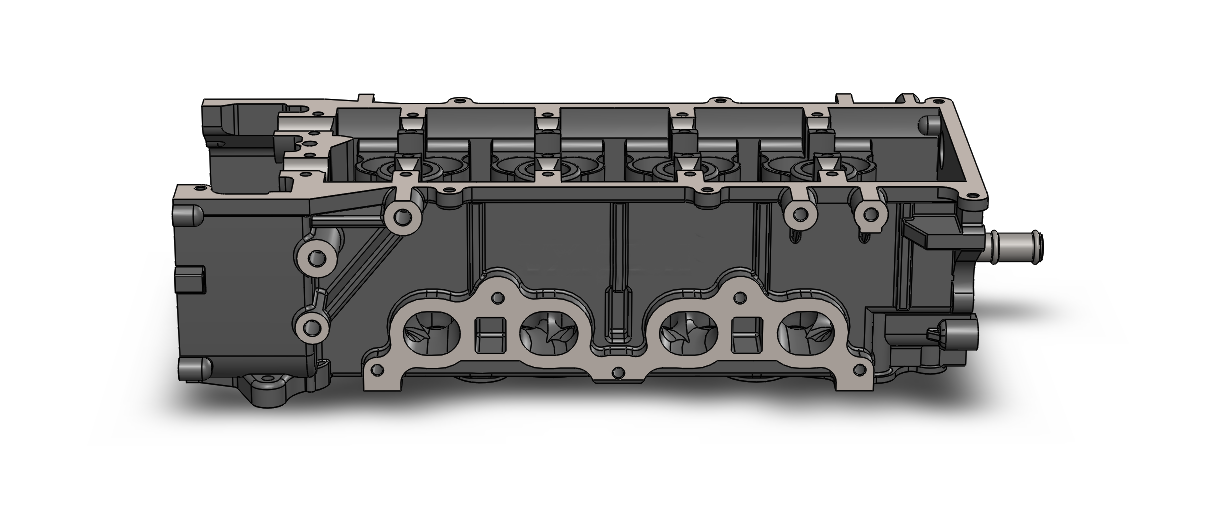 尼桑V6的VQ35发动机汽缸3D模型