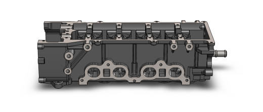 尼桑V6的VQ35发动机汽缸3D模型缩略图