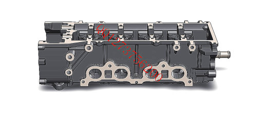 尼桑V6的VQ35发动机汽缸3D模型缩略图