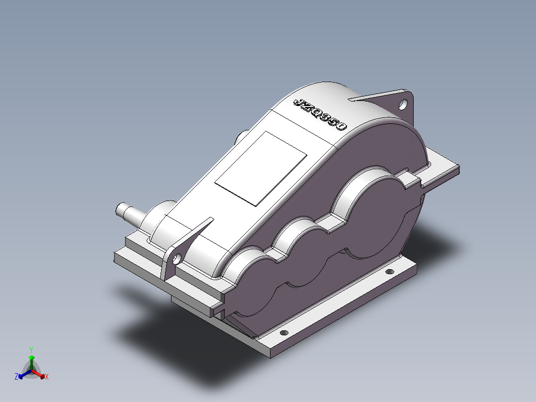 350减速机正等轴测图