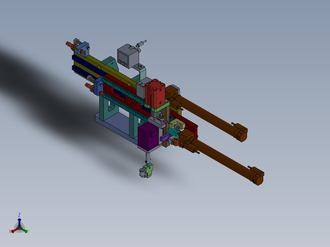 气缸三位上下搬运