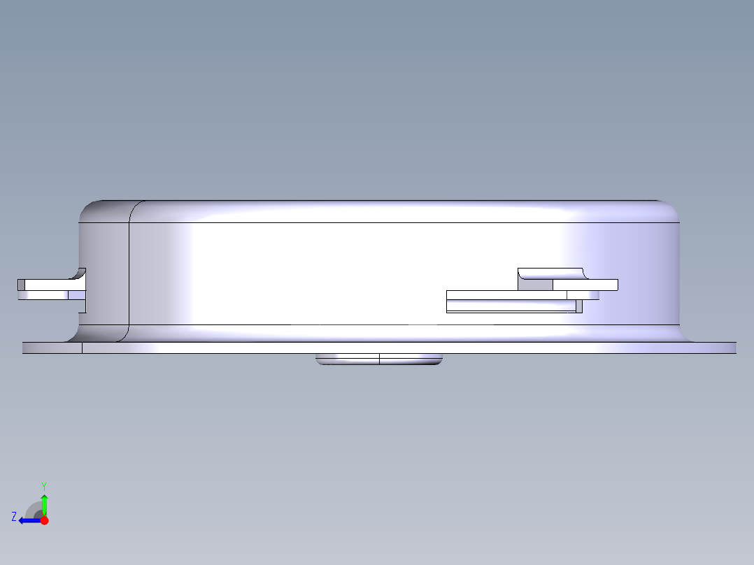 膜片弹簧离合器右视图