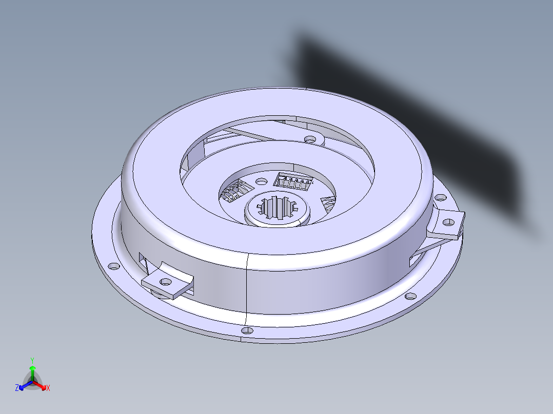 膜片弹簧离合器正等轴测图