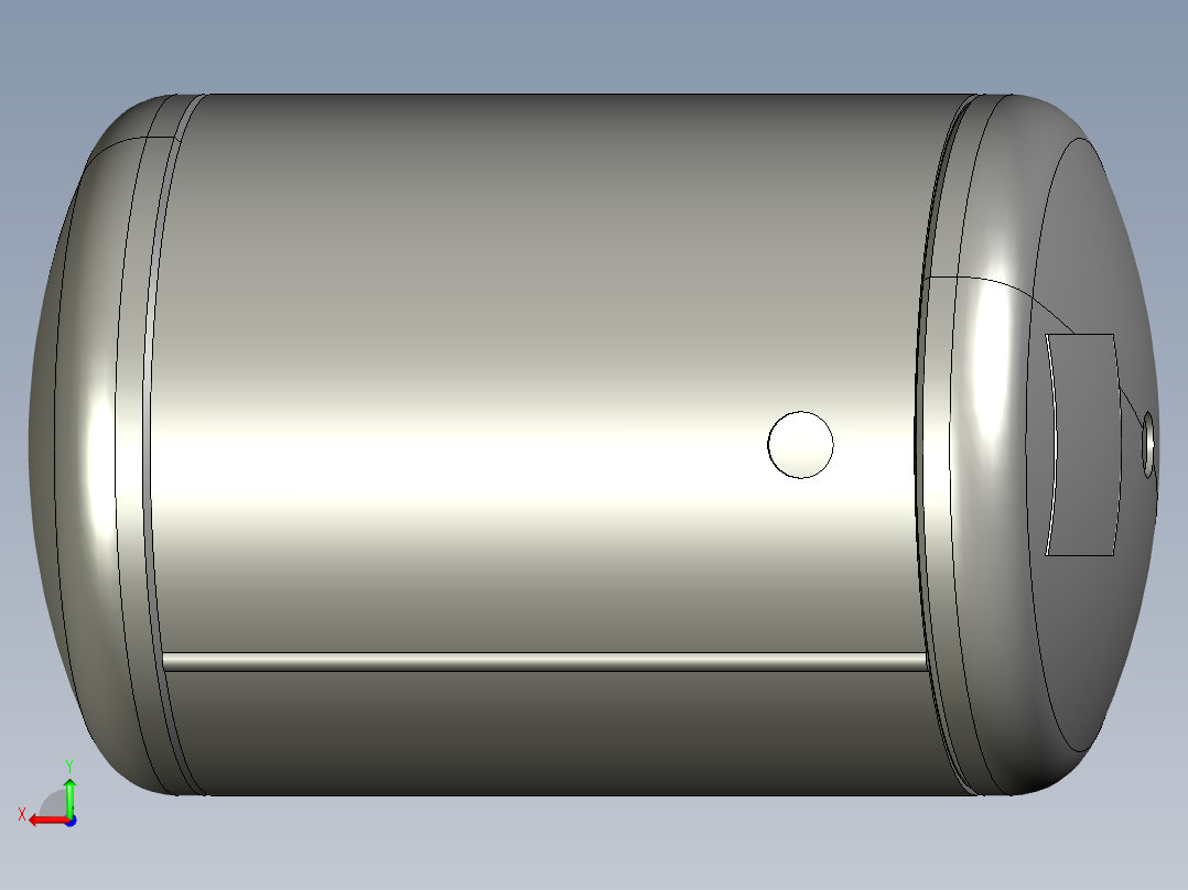 储气罐空气压缩机4L后视图
