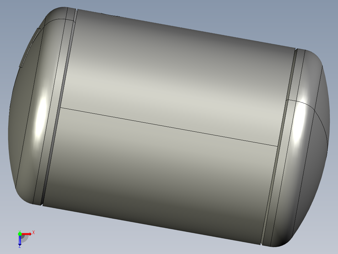 储气罐空气压缩机4L俯视图