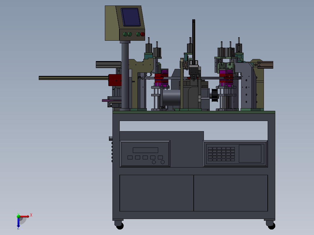 模组测试三合一俯视图