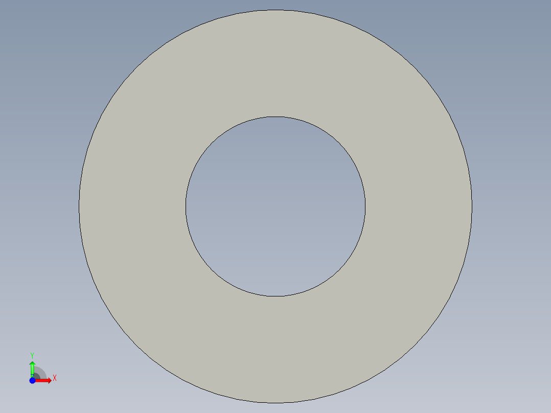 M3 screw size FLAT WASHER.STEP前视图