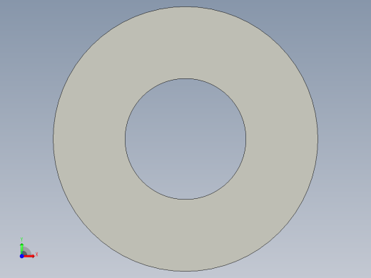 M3 screw size FLAT WASHER.STEP前视缩略图
