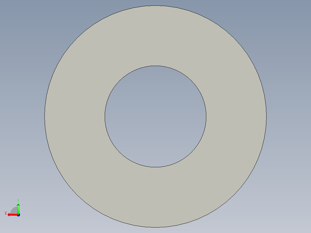 M3 screw size FLAT WASHER.STEP后视图