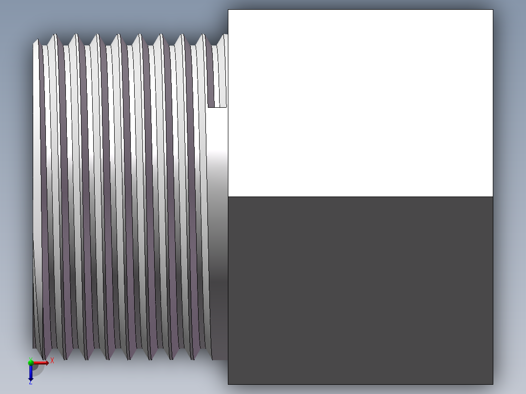 转接头-内外丝等径 DN25俯视图
