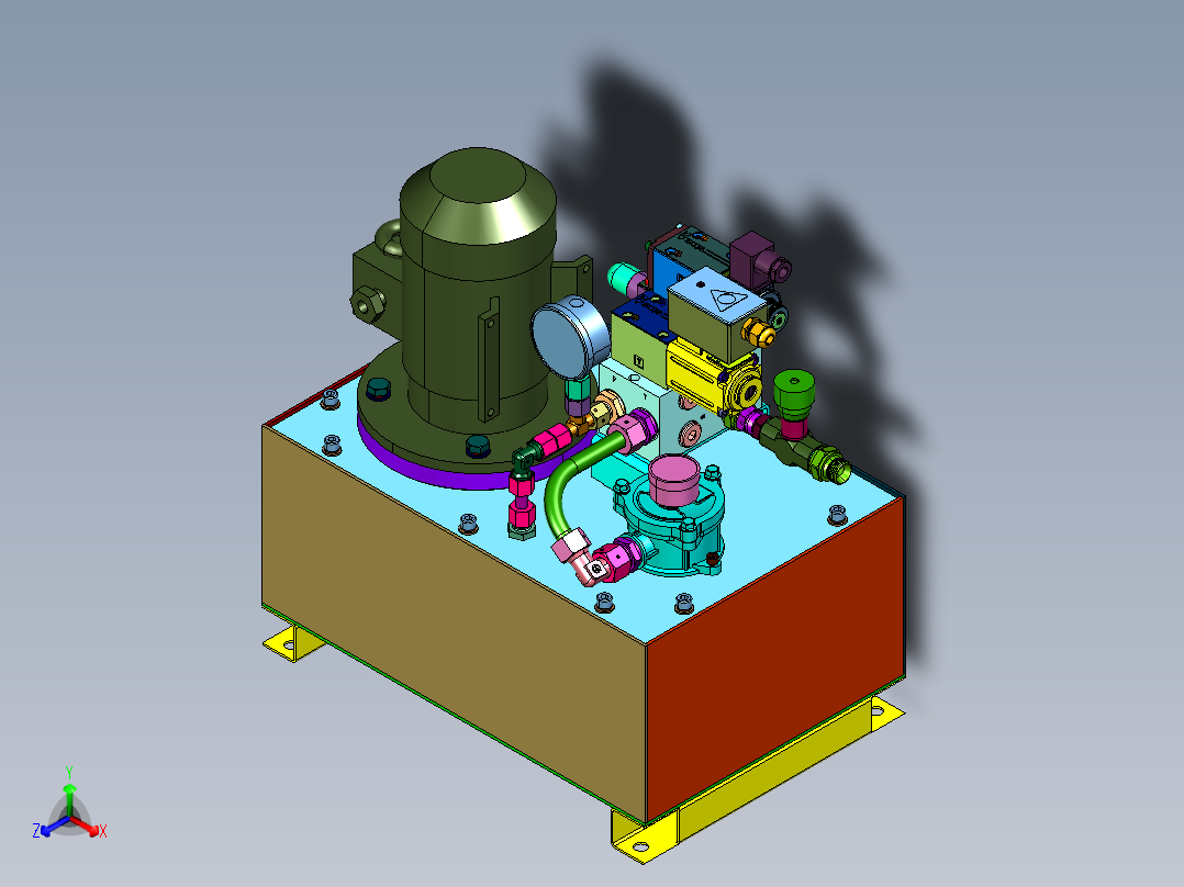 印刷机械设备多路润滑液压系统