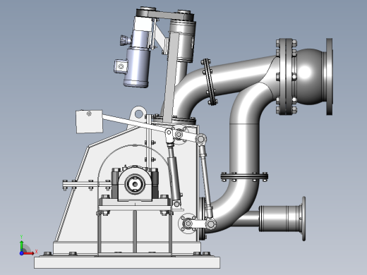 冲击式水轮机前视缩略图