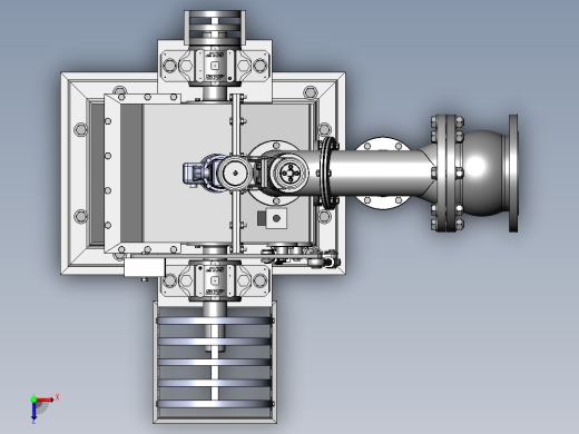冲击式水轮机俯视缩略图