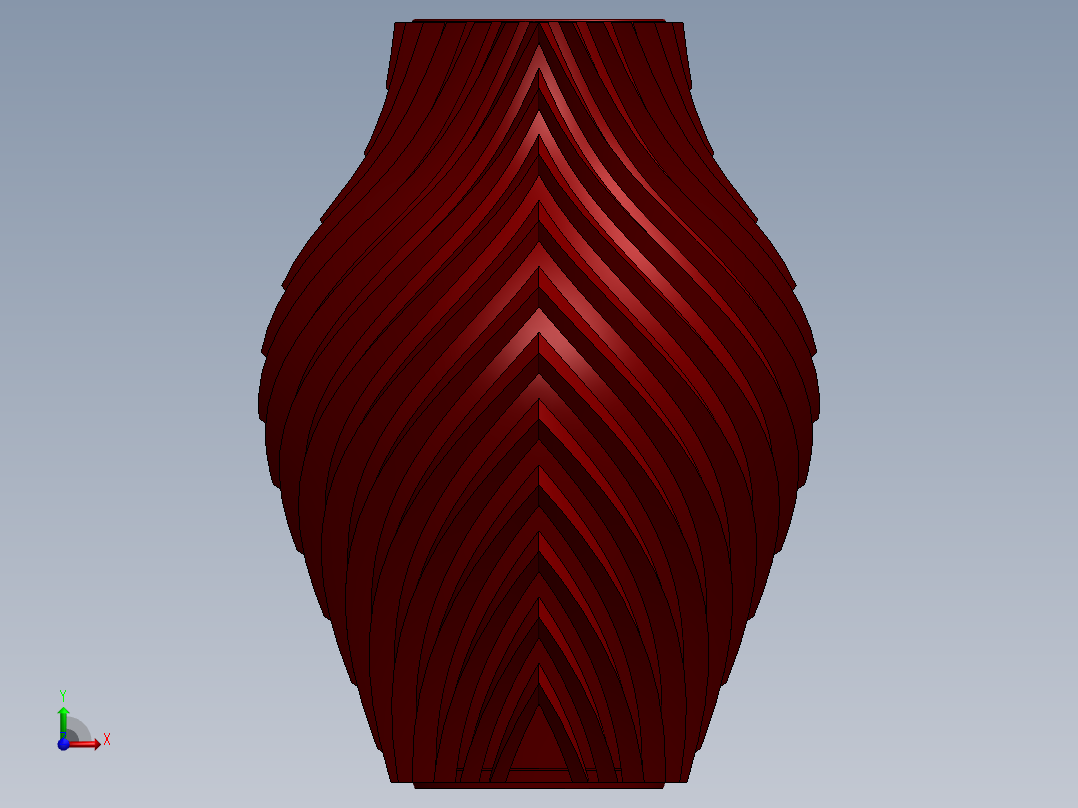 sequence-vase-花瓶模型前视图