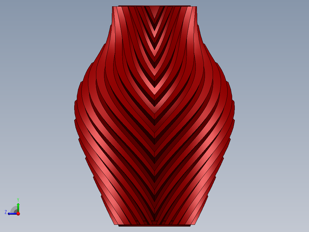 sequence-vase-花瓶模型右视图