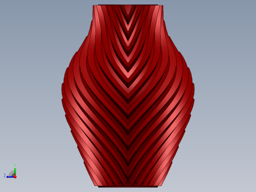 sequence-vase-花瓶模型右视缩略图