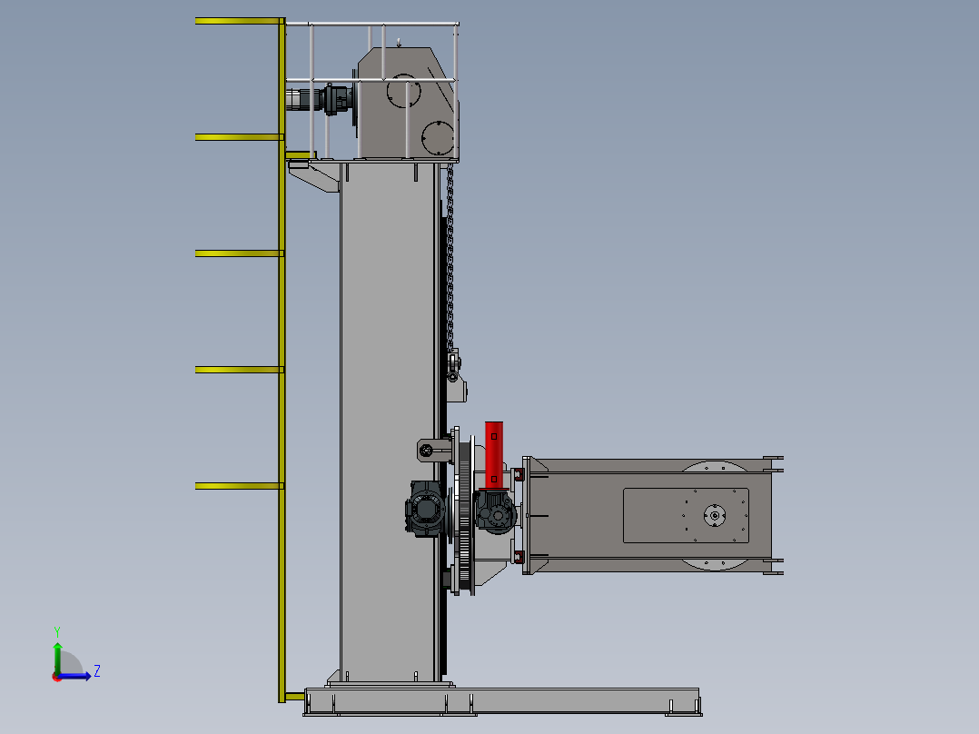 01.4m焊接翻转机左视图