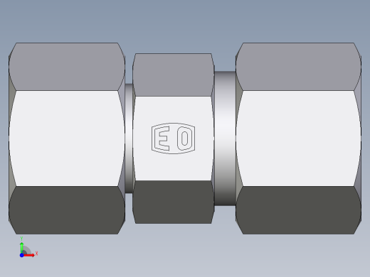 卡套式工业通用硬管接头EO_Distance_piece_adapter_DA14ZS71前视缩略图