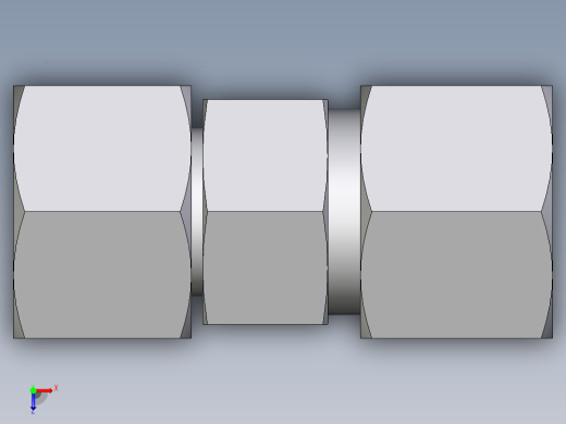 卡套式工业通用硬管接头EO_Distance_piece_adapter_DA14ZS71俯视缩略图