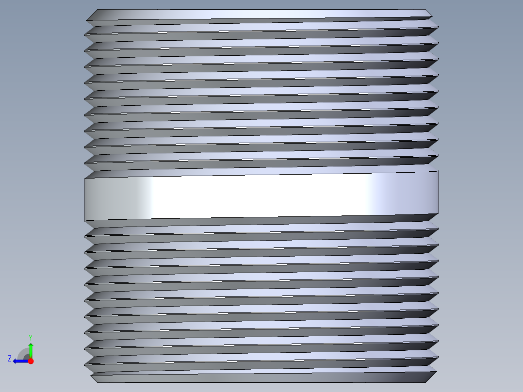 聚氯乙烯配件33-Sch80_Nipple_MPTxMPT_861-214_1.5in x 2in右视图