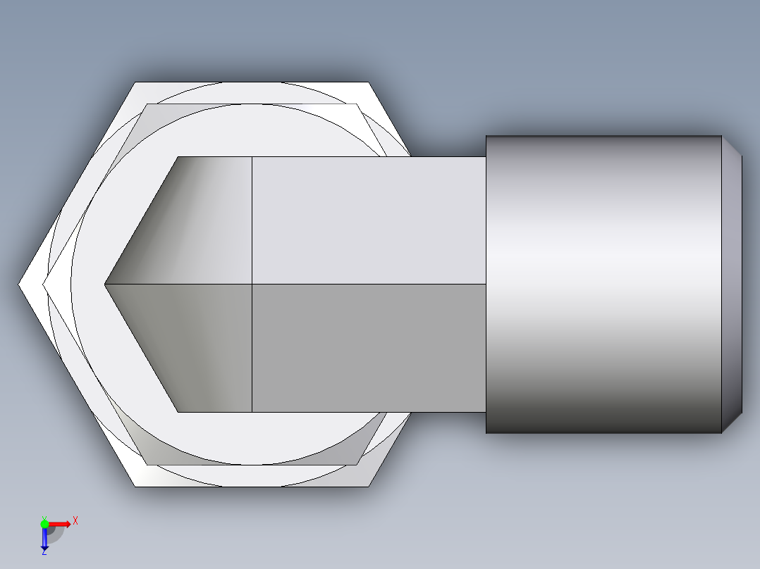卡套式工业通用硬管接头EO_Assembled_adjustable_standpipe_elbow_EVW06SROMD71俯视图