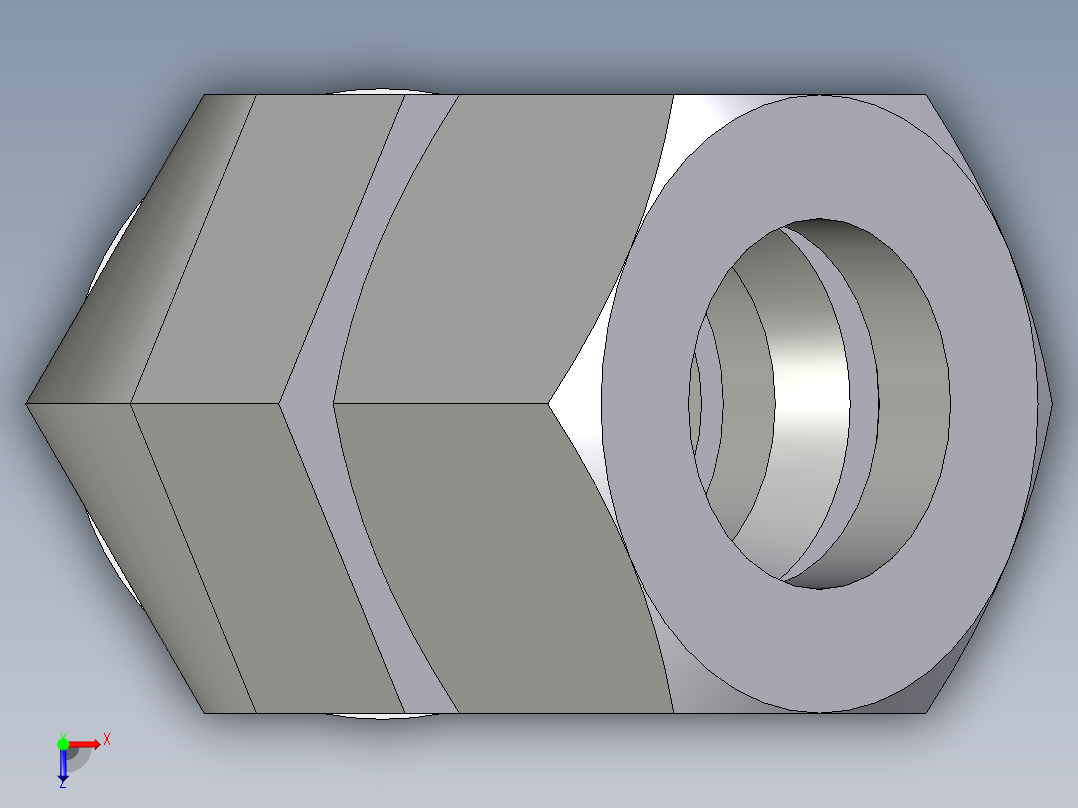 卡套式工业通用硬管接头EO_Adjustable_locknut_45_deg_elbow_VEE30SMORCF俯视图