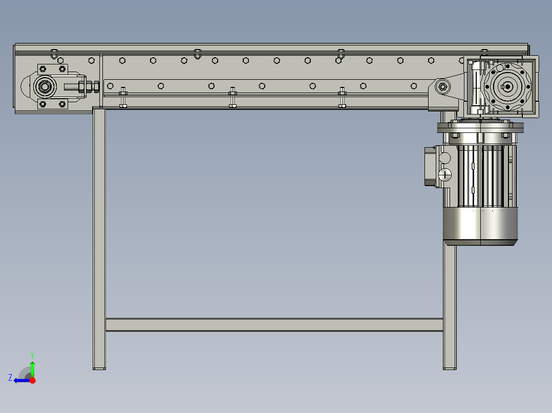 链驱动滚筒输送机-2-stp右视图