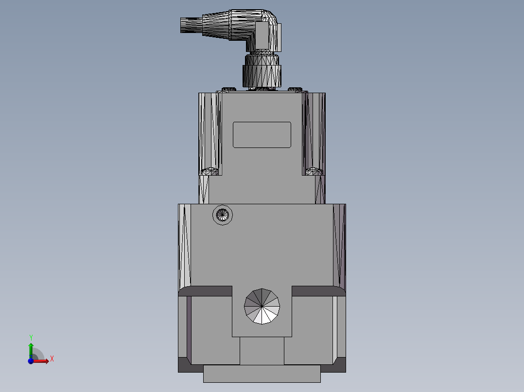 电气比例阀ITV3050-322L（SMC）(配平板型托架KT-ITV-F2)前视图