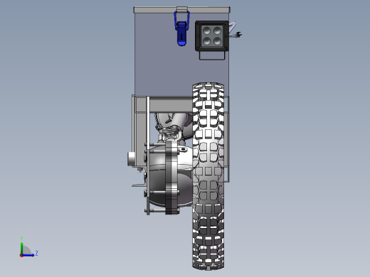 车轮架总成L 新型遥控四驱运输车部件2左视缩略图