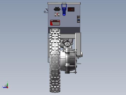 车轮架总成L 新型遥控四驱运输车部件2右视缩略图