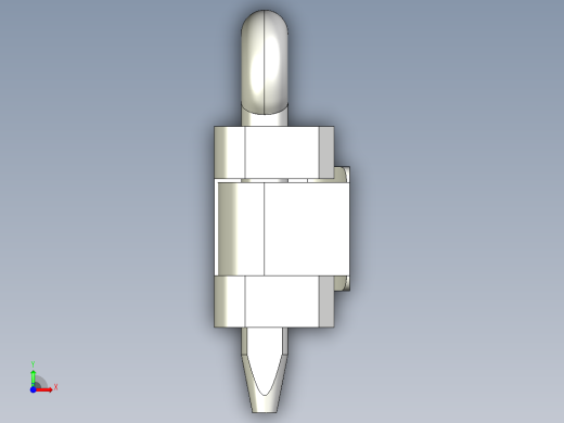 梢型鉸鏈PLH581,582-3D多系列多零件图纸模型前视缩略图