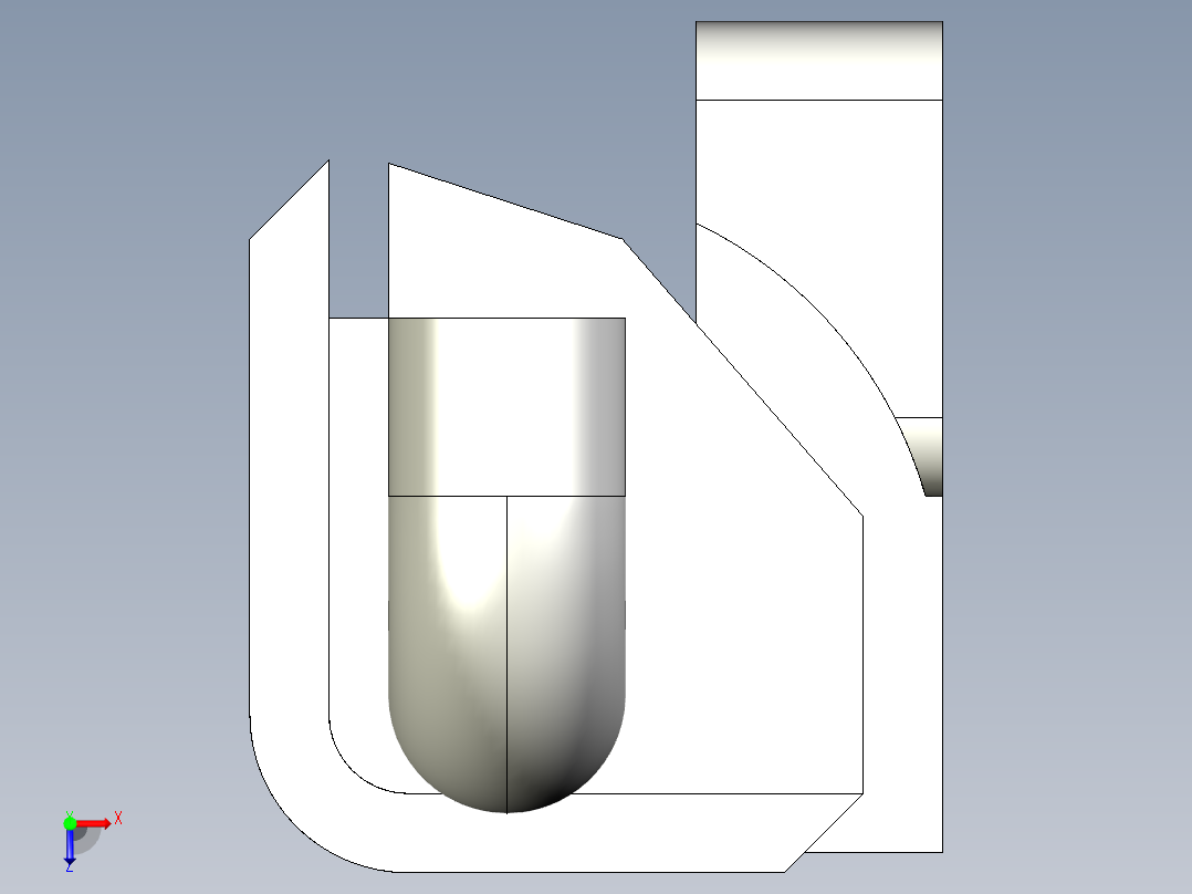 梢型鉸鏈PLH581,582-3D多系列多零件图纸模型俯视图