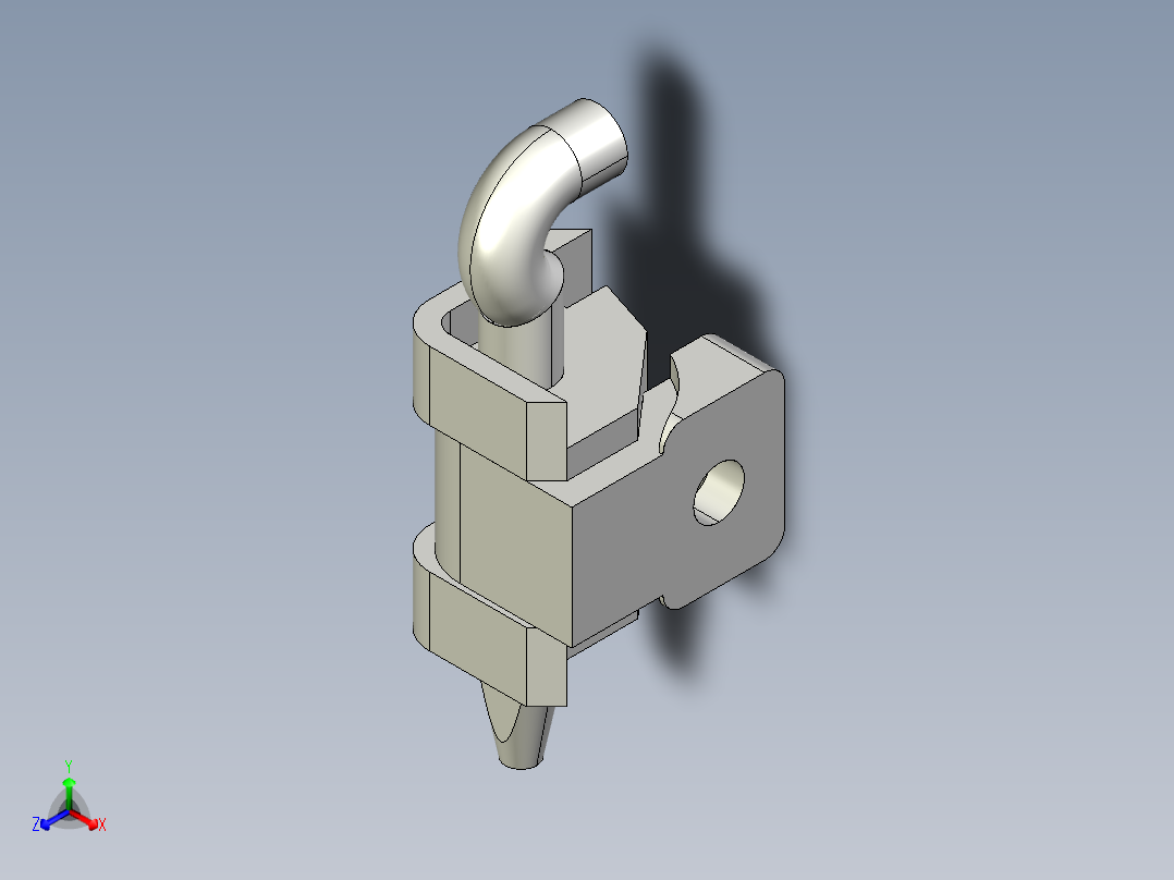 梢型鉸鏈PLH581,582-3D多系列多零件图纸模型正等轴测图