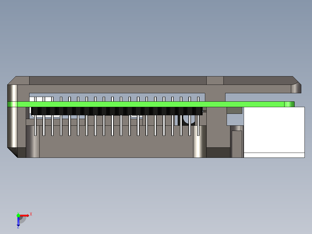 树莓派4升级散热组件俯视图