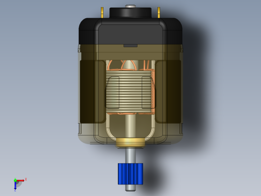 直流电动机马达俯视缩略图