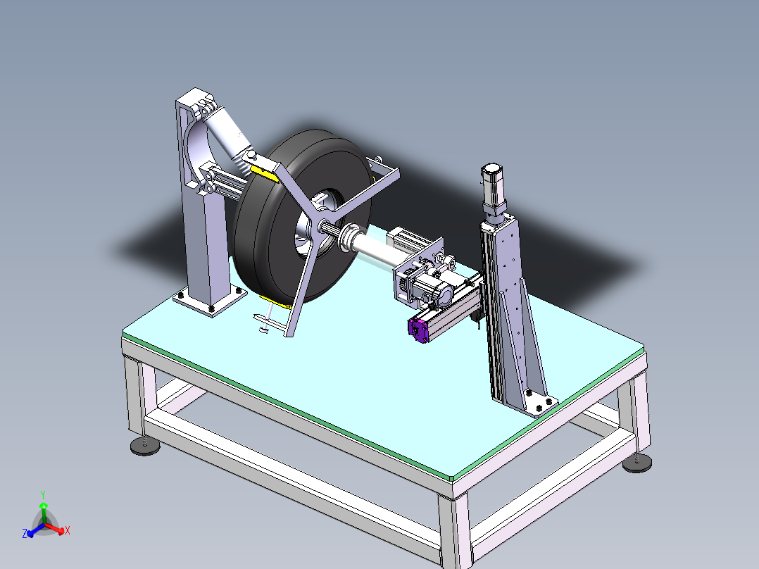 轮毂驱动电动汽车悬架振动试验台设计1444295
