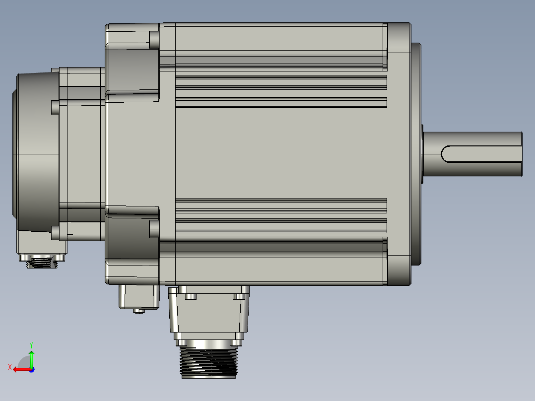 电机MS6G-130TL15BZ2-41P5后视图