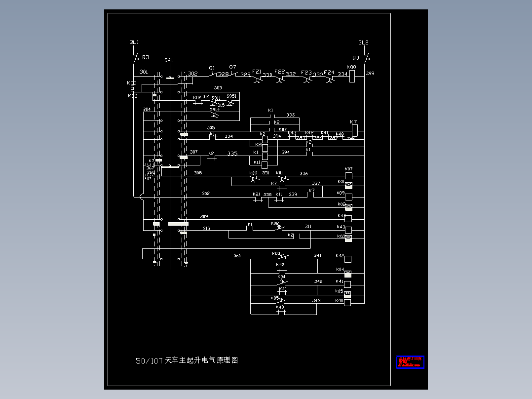 50—10T天车主起升电气原理图