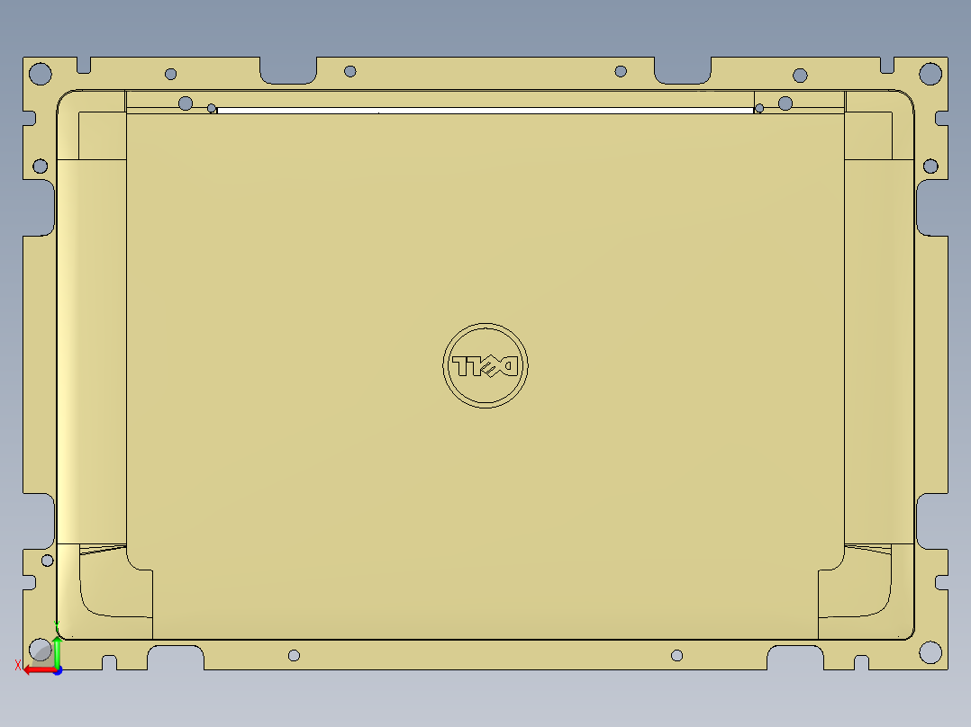 BAZ80-A笔记本CNC工装夹具三维模型-CNC5后视图