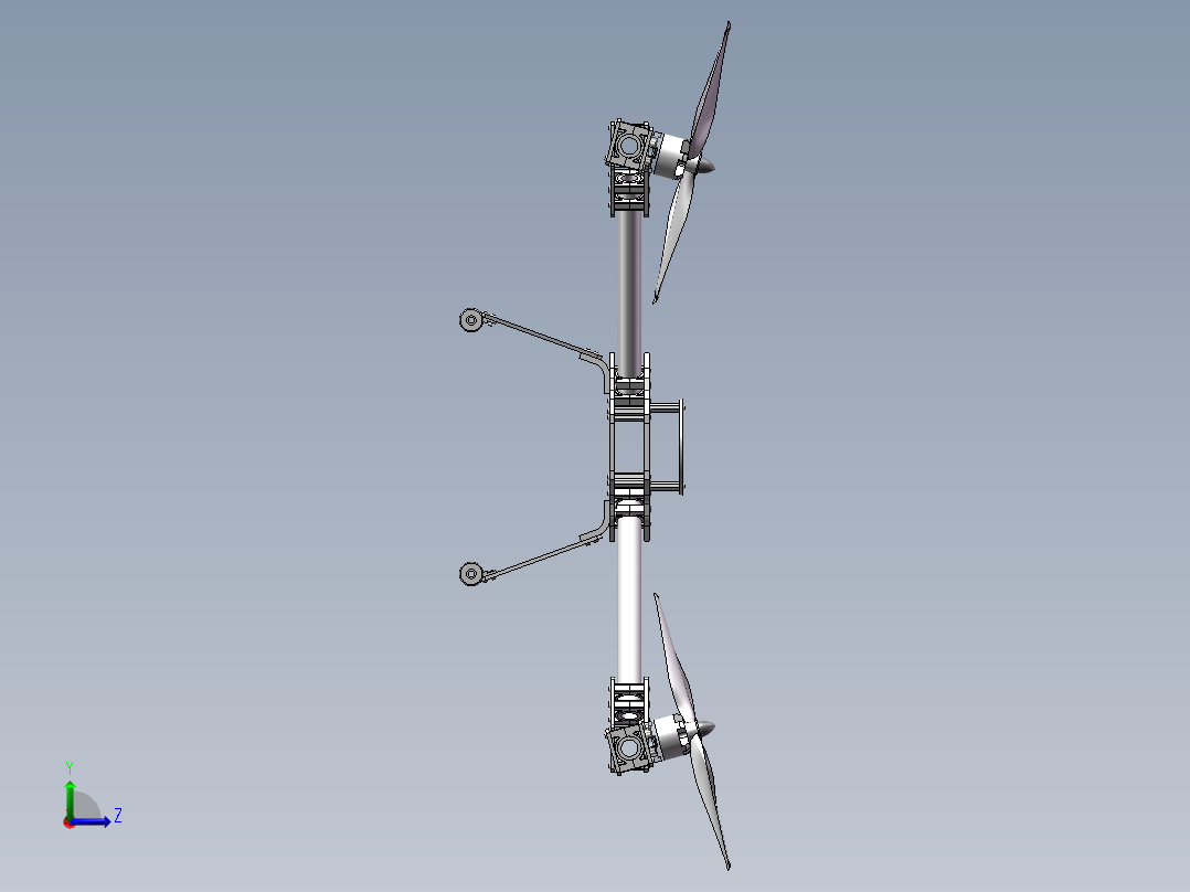 可调无人机左视图