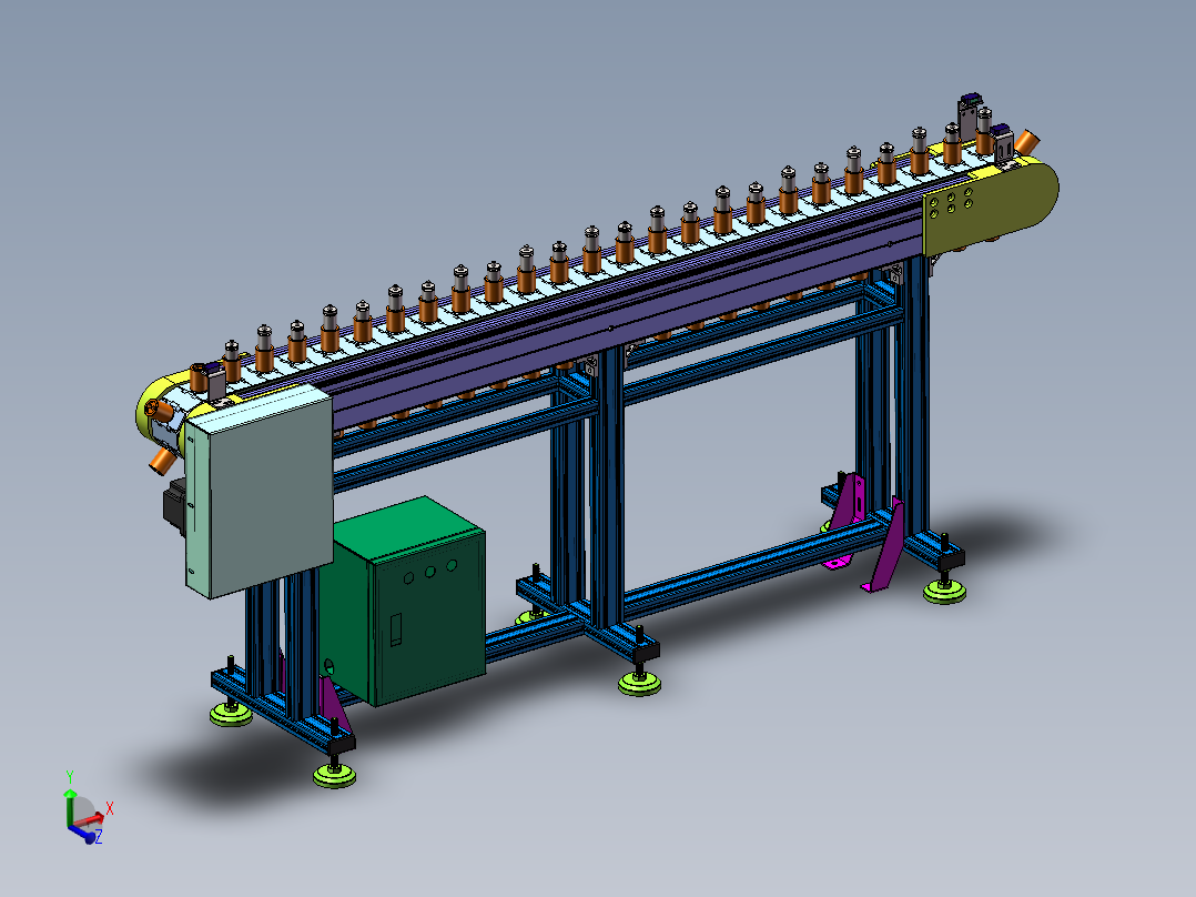 工位定位输送机sw18可编辑